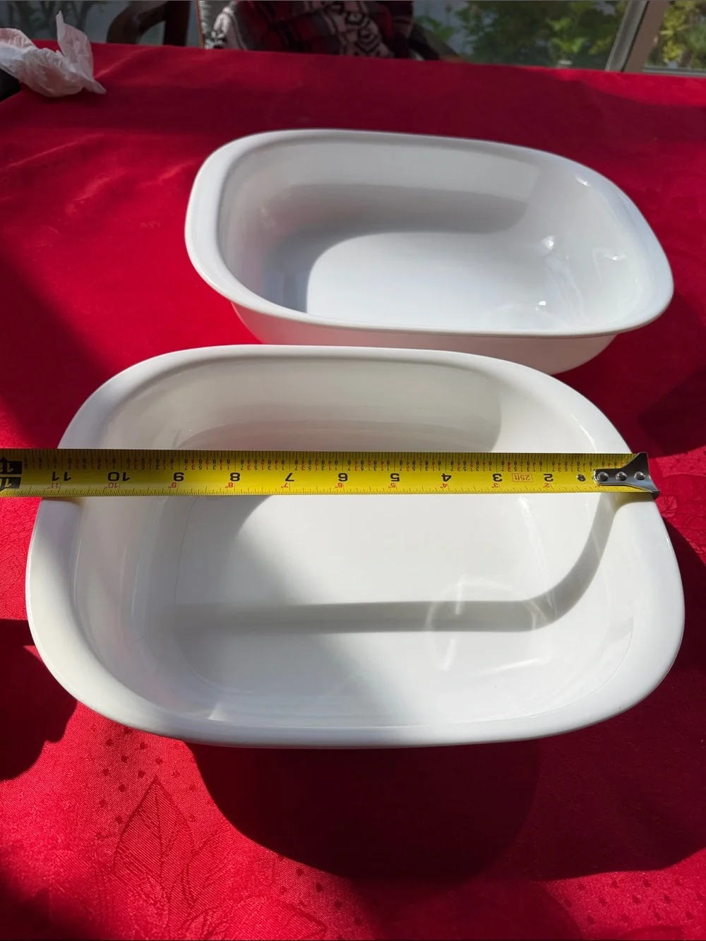 2 qt & 3 qt Corningware Simply Lite glass bakeware